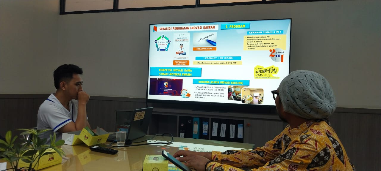 DISKOMINFO dan BRIDA Kota Semarang Lakukan Kunjungan Kerja ke Bapelitbang Kota Cimahi